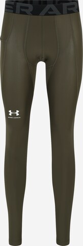 UNDER ARMOUR - Calças de desporto em verde: frente