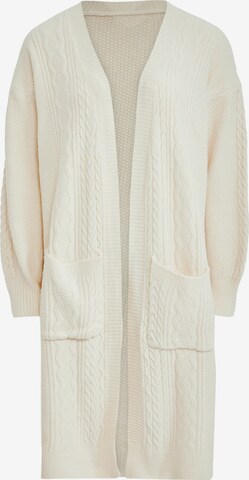 Tanuna Knit Cardigan in White: front