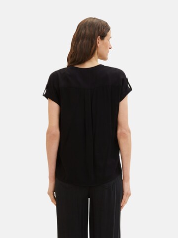 TOM TAILOR - Blusa em preto