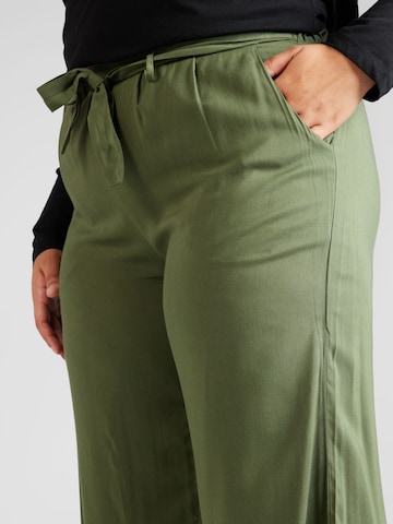 Wide leg Pantaloni 'Cira' de la Z-One pe verde