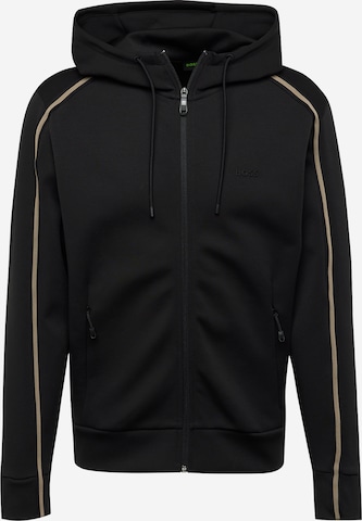 【Hugo Boss】Saggy 1 ジップパーカー (送料関税込) BOSS Zip-Up Hoodie 'Saggy 1' in Black | ABOUT YOU