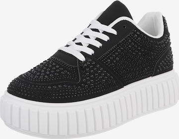 Ital-Design Sneaker in Schwarz: Vorderseite