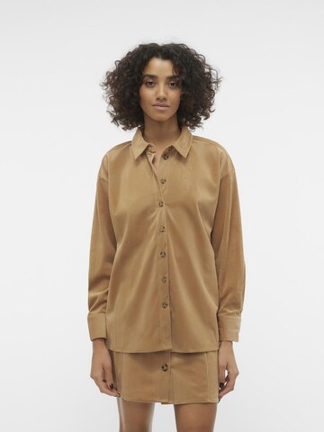 VERO MODA Bluse 'Nina' i brun