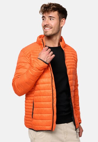 INDICODE JEANS Between-season jacket 'Islington' in Orange