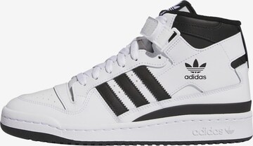 Baskets hautes 'Forum' ADIDAS ORIGINALS en blanc : devant