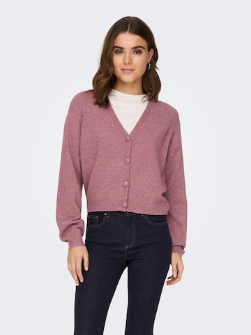 Cardigan 'RICA' ONLY en rose : devant