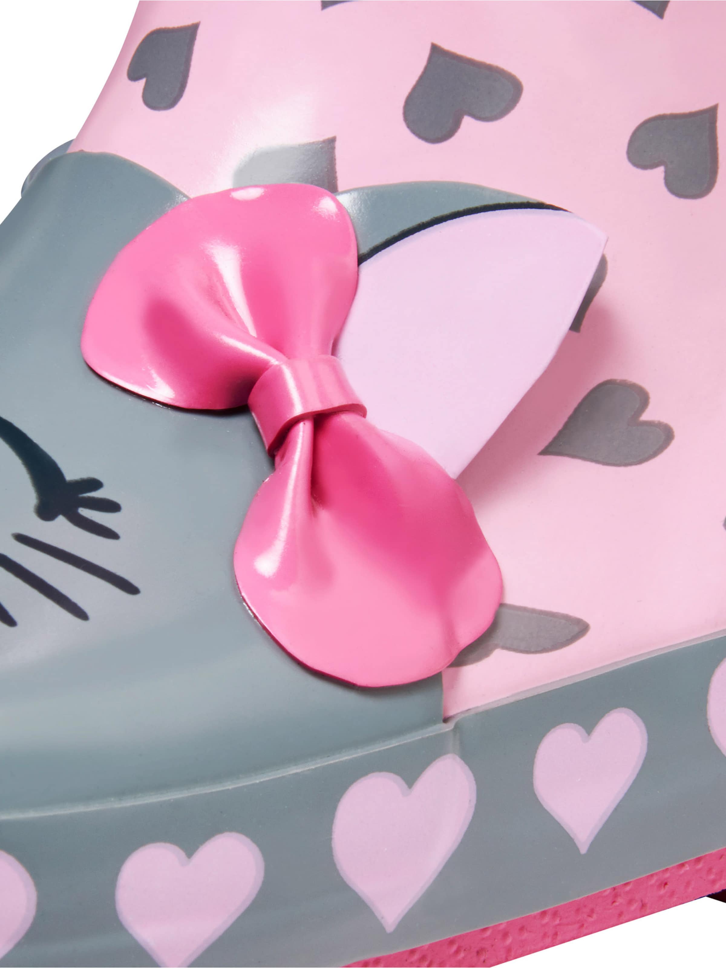 PLAYSHOES Rubber boot 'Katze' in Pink