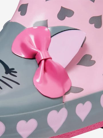 PLAYSHOES Gummistövel 'Katze' i rosa