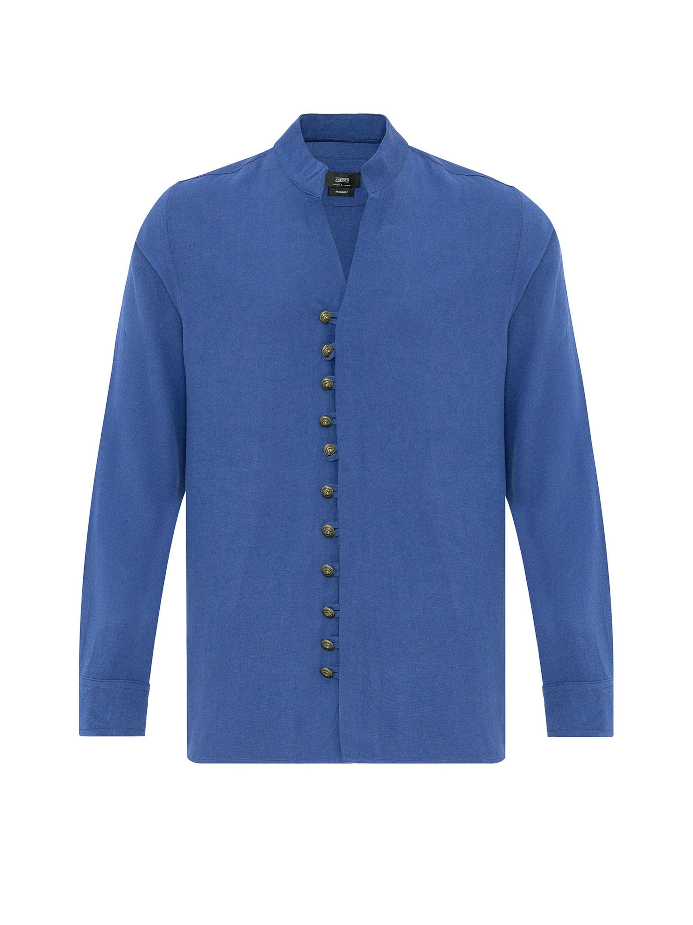 Antioch Regular Fit Hemd in Blau: Vorderseite