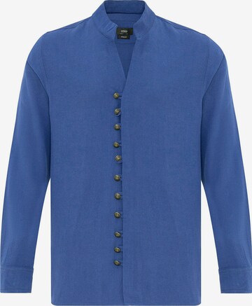 Coupe regular Chemise Antioch en bleu : devant