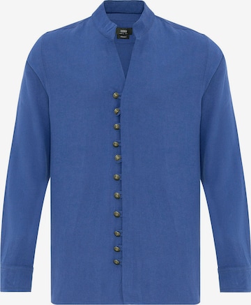 Coupe regular Chemise Antioch en bleu : devant