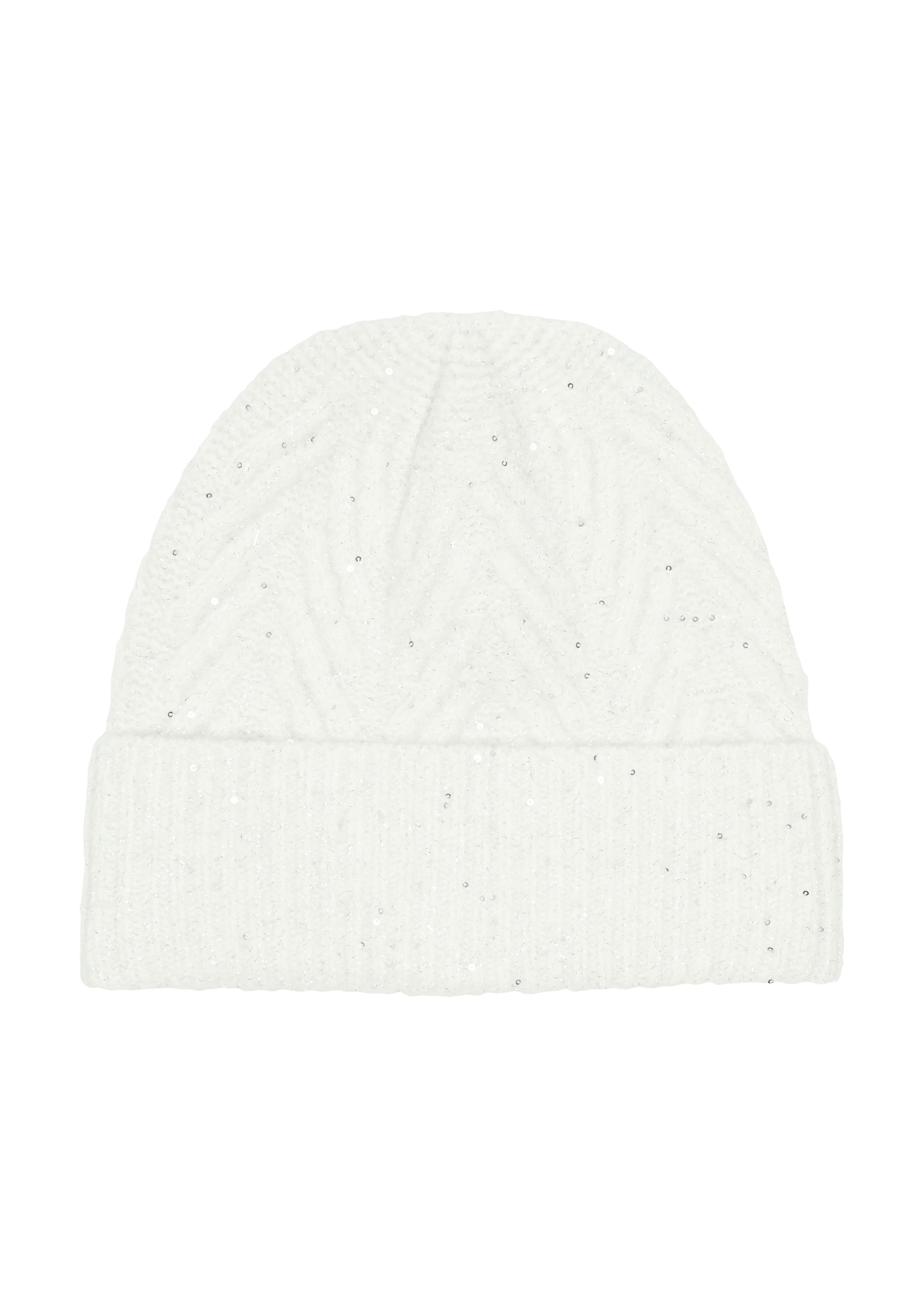 s.Oliver BLACK LABEL Beanie in Beige: front