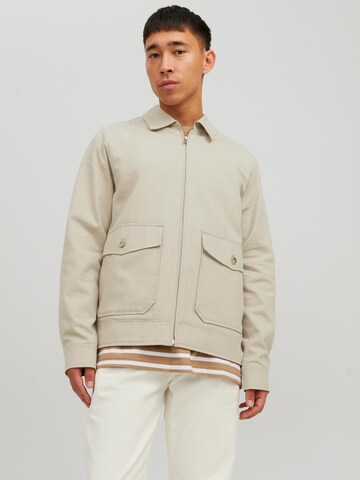 Veste mi-saison 'Sean' JACK & JONES en beige : devant