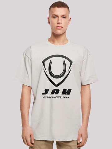 F4NT4STIC Shirt 'JAM Showjumping' in Grijs: voorkant