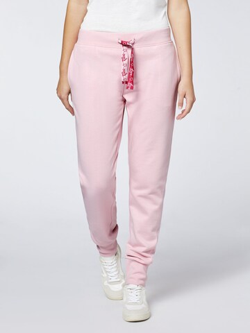 Oklahoma Jeans Slim fit Pants in Pink: front
