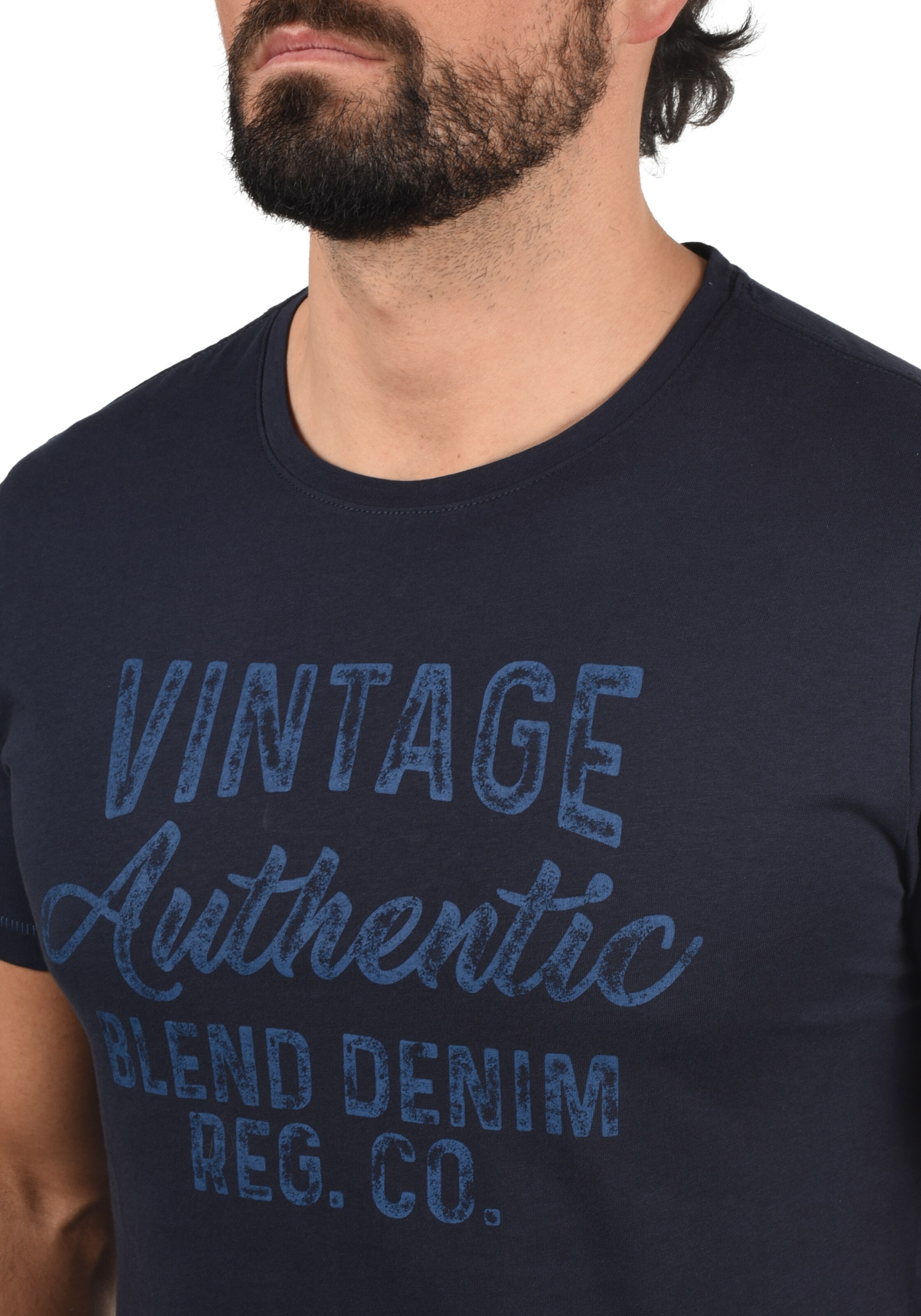 T-Shirt 'Florenz' BLEND en bleu