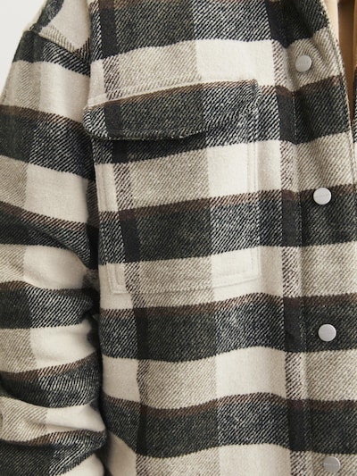 JACK & JONES Veste mi-saison en beige / noir / blanc, Vue avec produit
