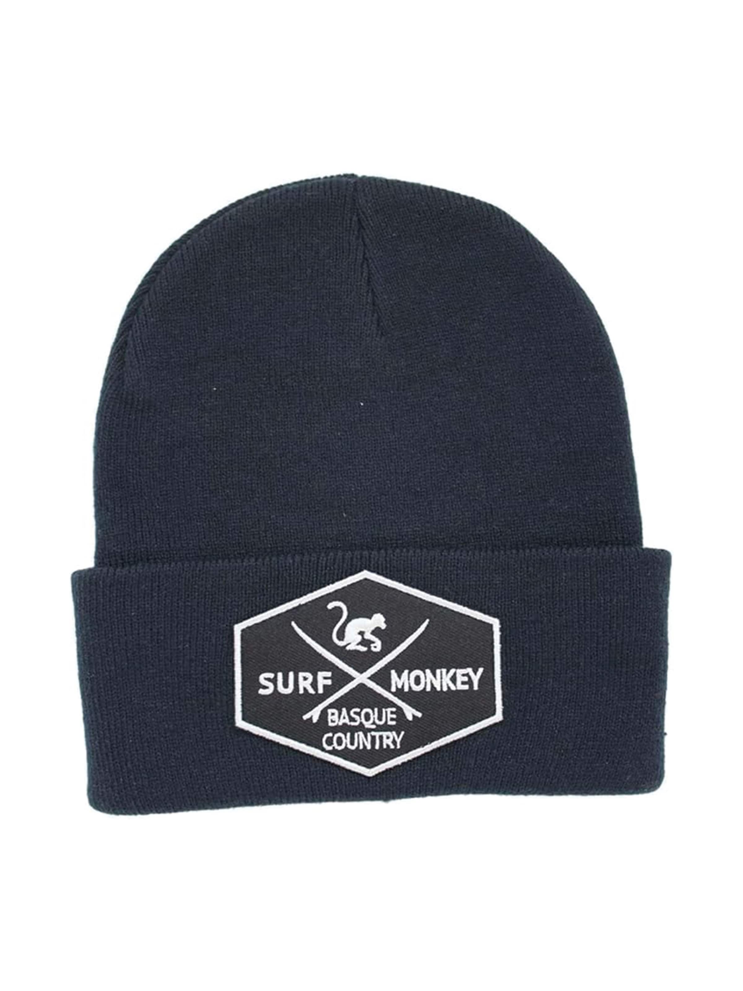 Bonnet Surf Monkey en bleu : devant