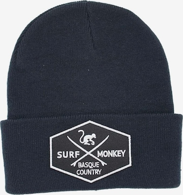 Surf Monkey Mütze in Blau: Vorderseite