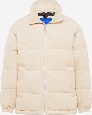 JACK & JONES Övergångsjacka 'WOODSIDE' i beige: framsida