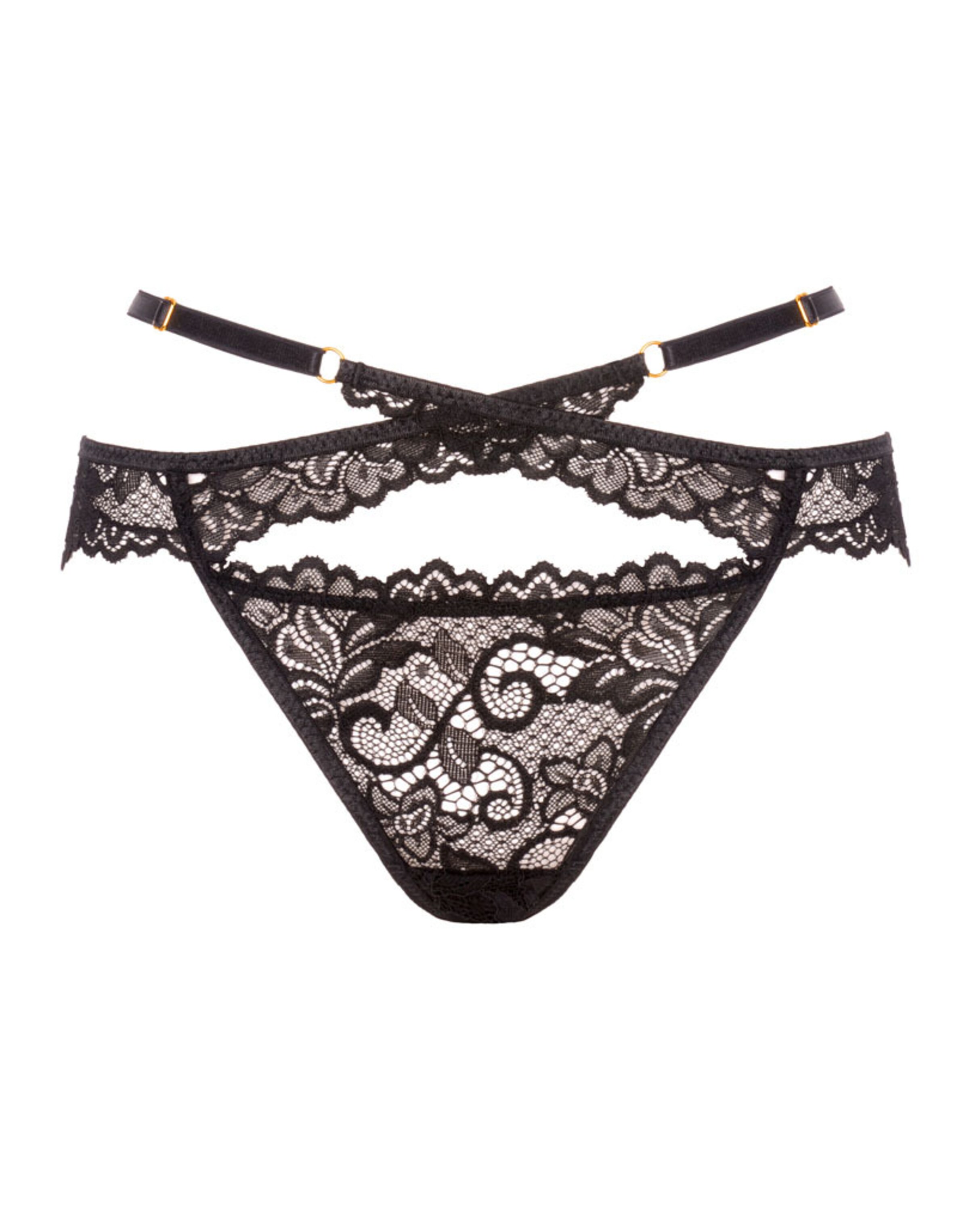 WHITE RVBBIT String 'Messy Love' in Schwarz: Vorderseite