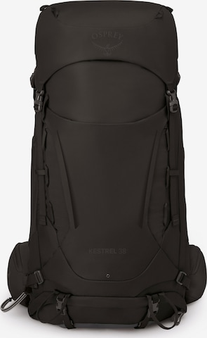 Osprey Sports Backpack 'Kestrel 38' in Black: front