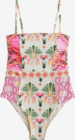 Next Bustier Uimapuku värissä keltainen: etupuoli