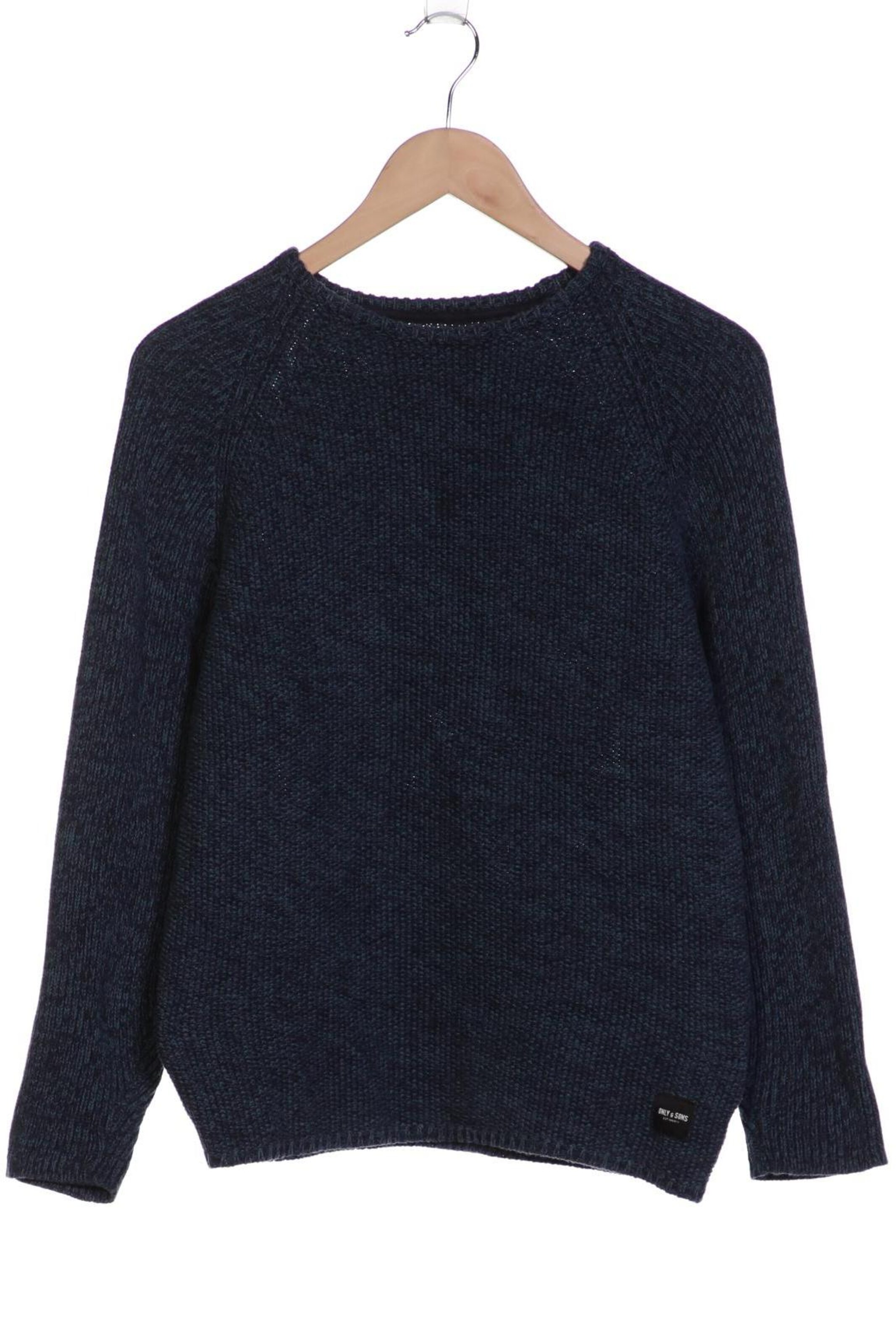 Only & Sons Sweater & Cardigan in S in Blue: front