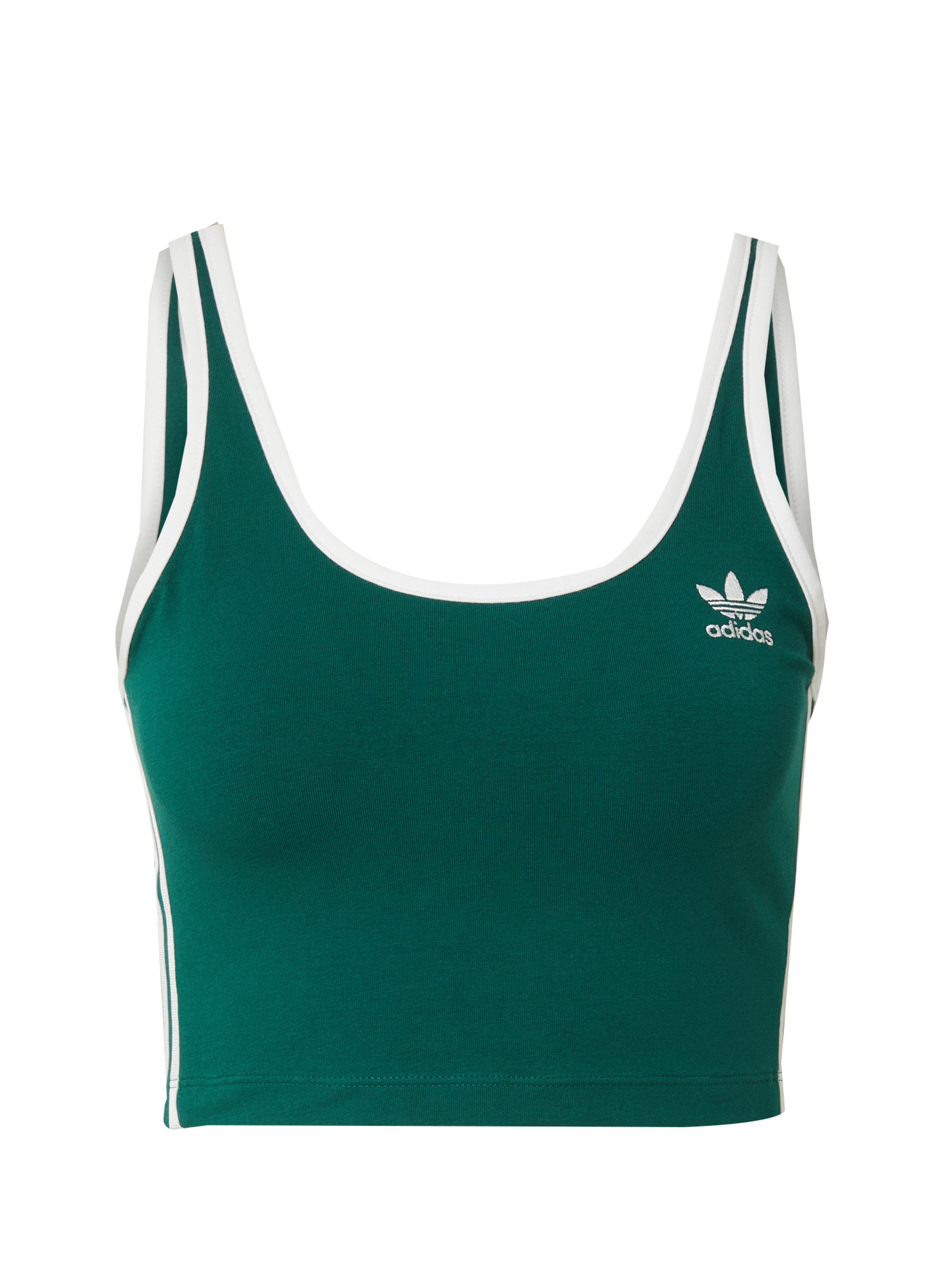 ADIDAS ORIGINALS Τοπ 'Adicolor' σε πράσινο: μπροστά