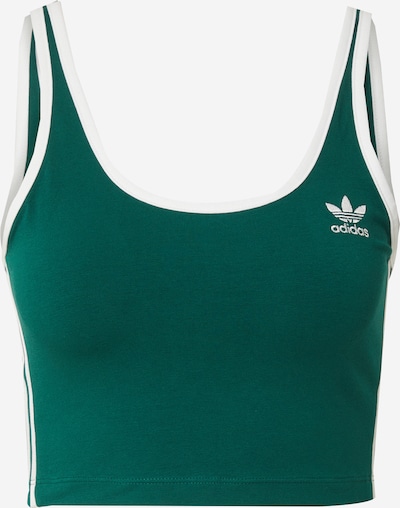 Palaidinė be rankovių 'Adicolor' iš ADIDAS ORIGINALS, spalva – smaragdinė spalva / balta, Prekių apžvalga