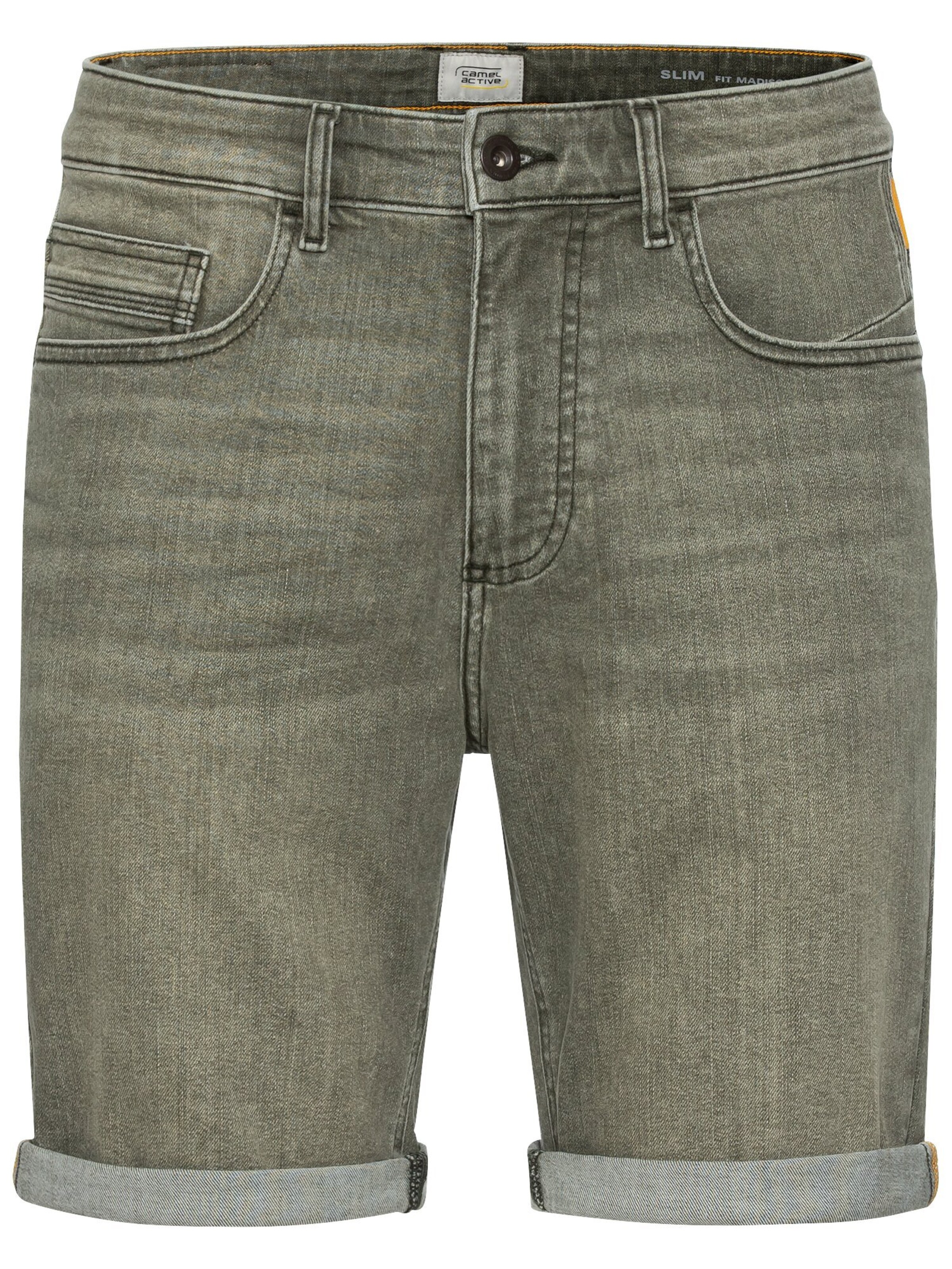 CAMEL ACTIVE Slimfit Colour Denim Shorts Slim Fit in Grün: Vorderseite