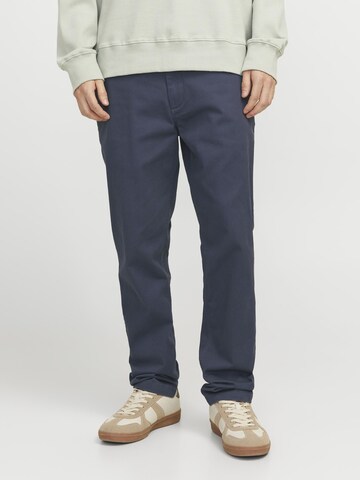 Coupe slim Pantalon chino JACK & JONES en bleu : devant