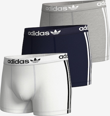 Boxers ' Comfort Flex Cotton 3 Stripes ' ADIDAS ORIGINALS en bleu : devant