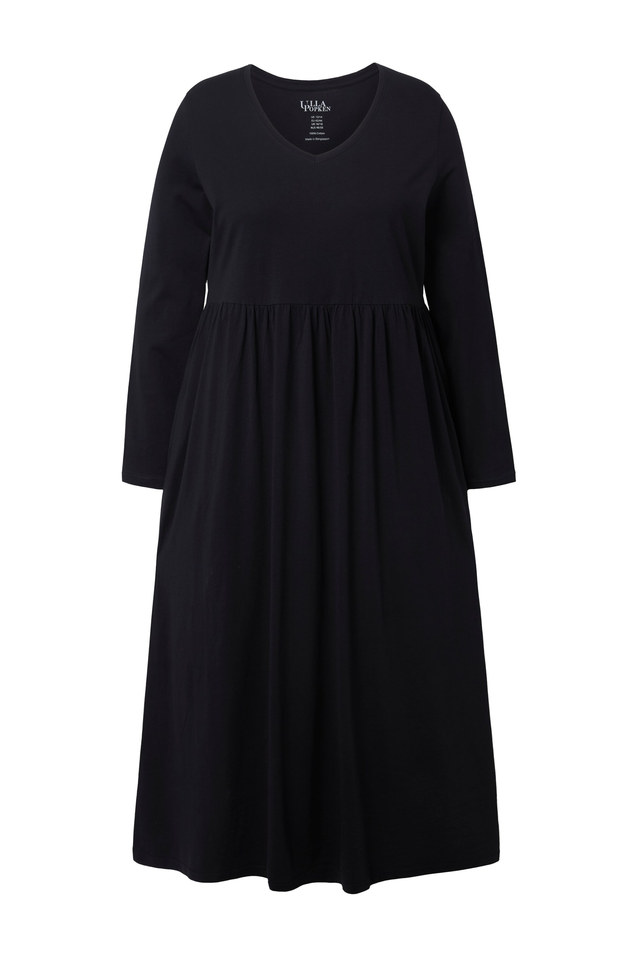 Ulla Popken Kleid in Schwarz: Vorderseite