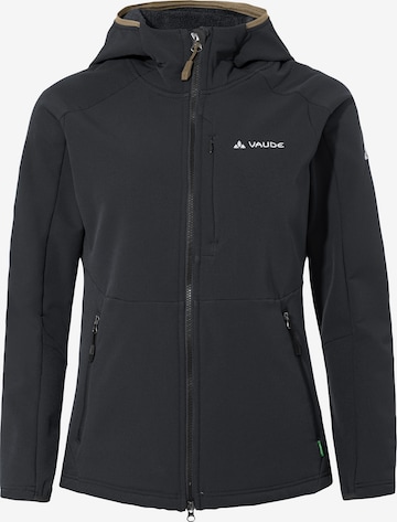 VAUDE Athletic fleece jacket 'Elope' in Black: front