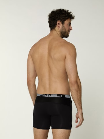 Nur Die Boxershorts ' Long Boxer Cotton Active ' in Zwart