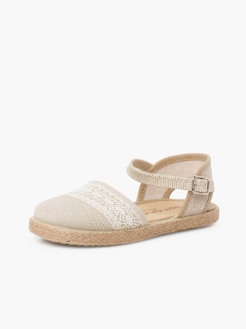 Pisamonas - Sandalias en beige: frente