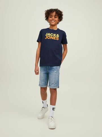 Jack & Jones Junior Slimfit Farkut 'Rick' värissä sininen