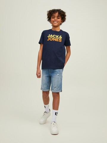 Jack & Jones Junior نحيف جينز 'Rick' بلون أزرق