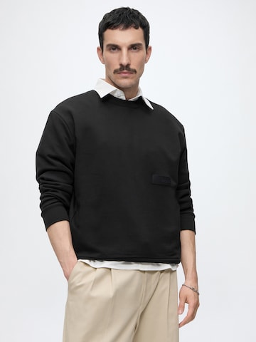 BOSSSweater majica - crna boja