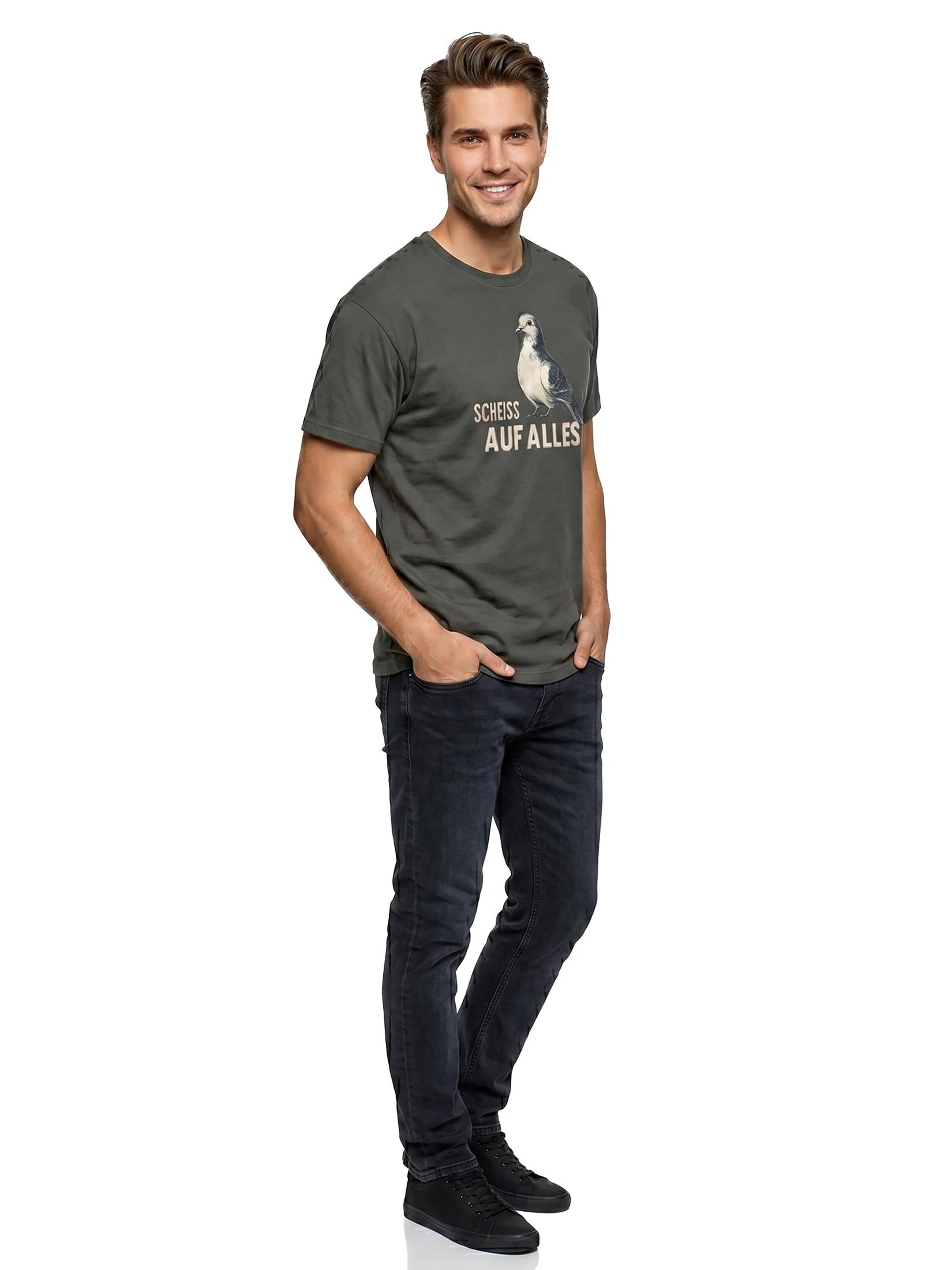 MAKAYA Shirt 'Taube' in Grey
