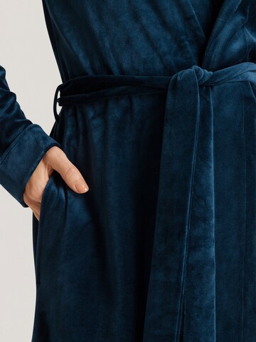 Hanro Dressing gown ' Favourites ' in Blue