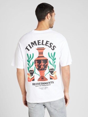 Tricou 'ANCIENT' de la JACK & JONES pe alb: față