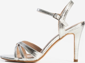 Celena Sandal 'Ciara' in Silver: front