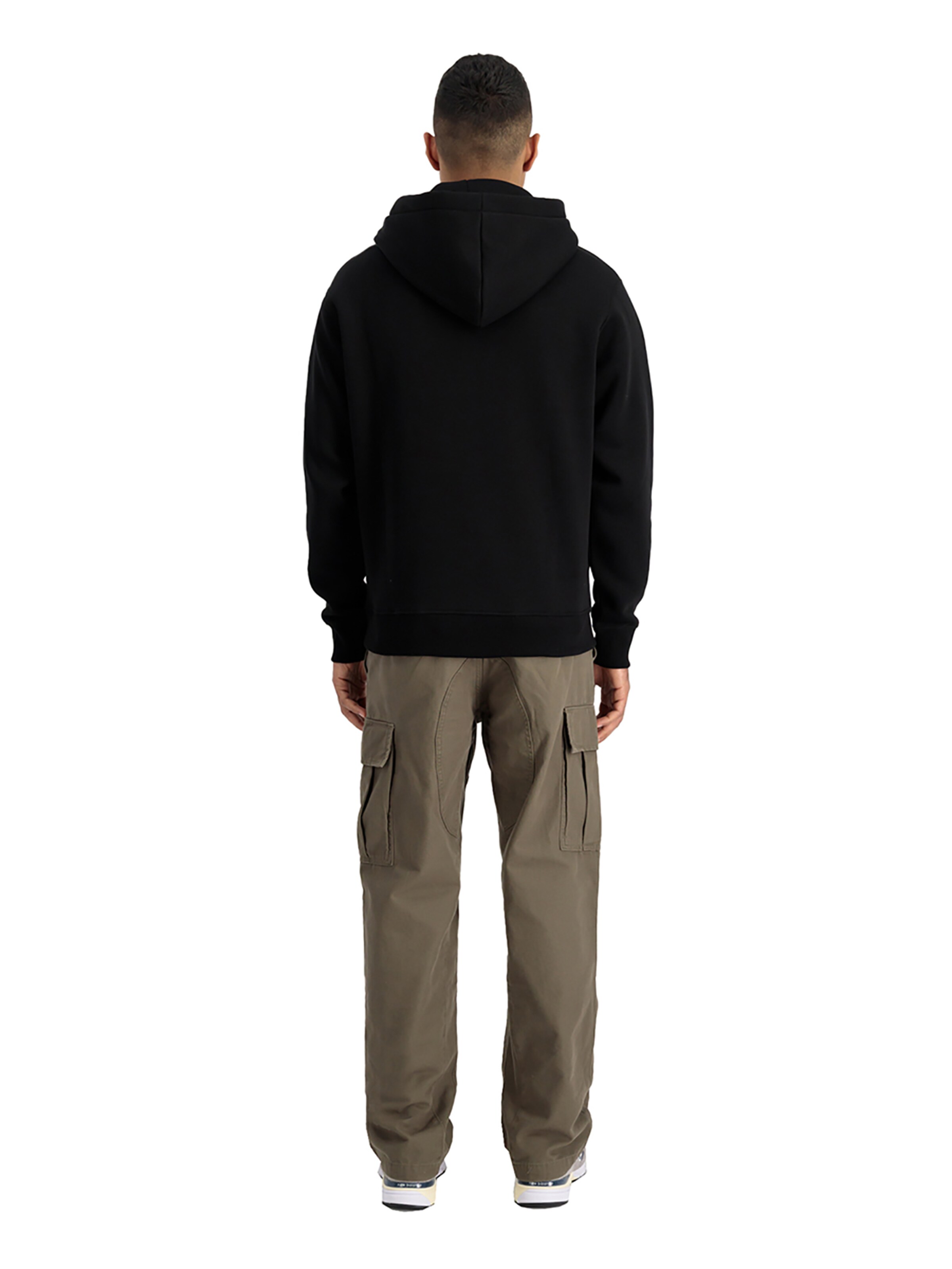 ALPHA INDUSTRIES Sweatshirt 'Basic TPU' in Black