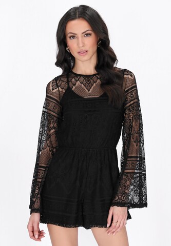 Combinaison faina en noir : devant