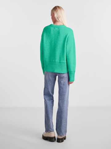 PIECES Sweater 'Kalora' in Green