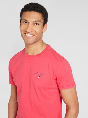 T-Shirt 'SELBAS' NAPAPIJRI en rouge