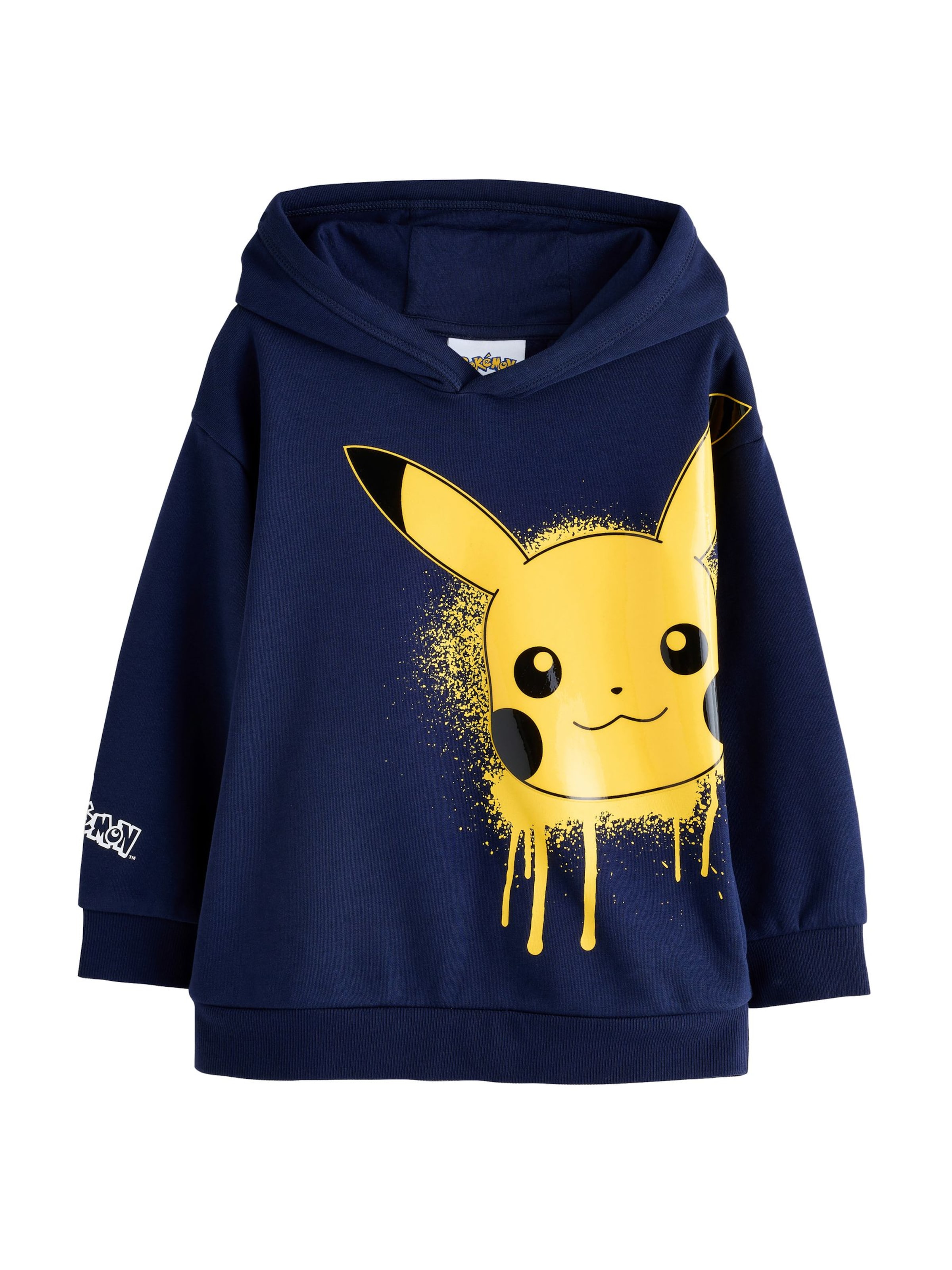 Next Sweatshirt 'Pokemon' in 104 in de kleur Navy / Geel / Zwart / Wit, Productweergave