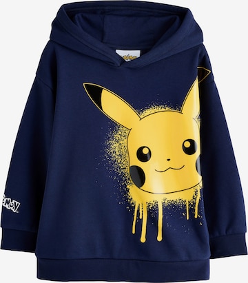 Next Sweatshirt 'Pokemon' in Blauw: voorkant